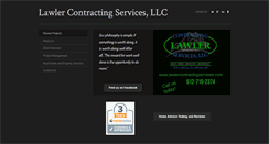 Desktop Screenshot of lawlercontractingservices.com